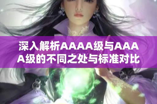深入解析AAAA级与AAAA级的不同之处与标准对比
