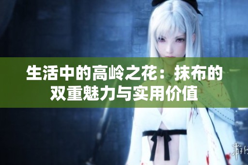 生活中的高岭之花：抹布的双重魅力与实用价值
