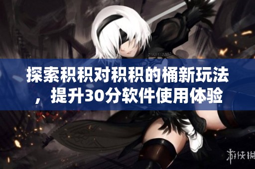 探索积积对积积的桶新玩法，提升30分软件使用体验